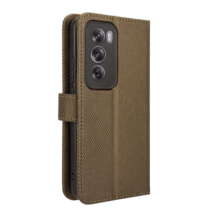 For OPPO Reno12 5G Global Diamond Texture Leather Phone Case