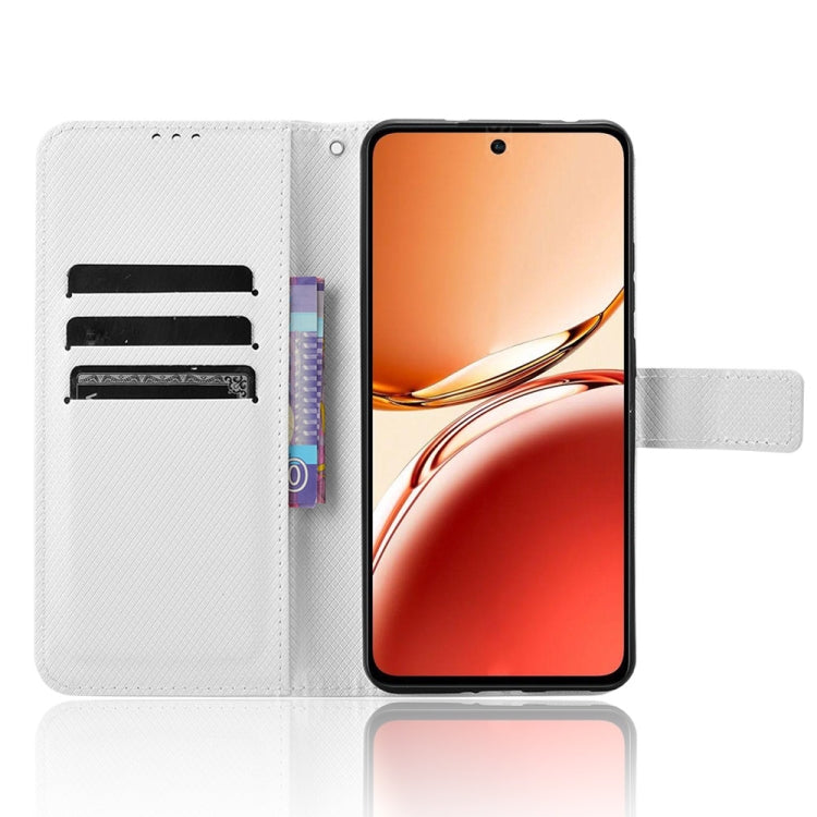 For OPPO Reno12 F 5G Diamond Texture Leather Phone Case