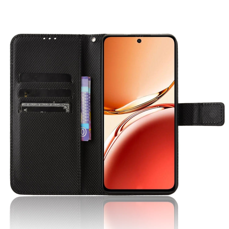For OPPO Reno12 F 5G Diamond Texture Leather Phone Case