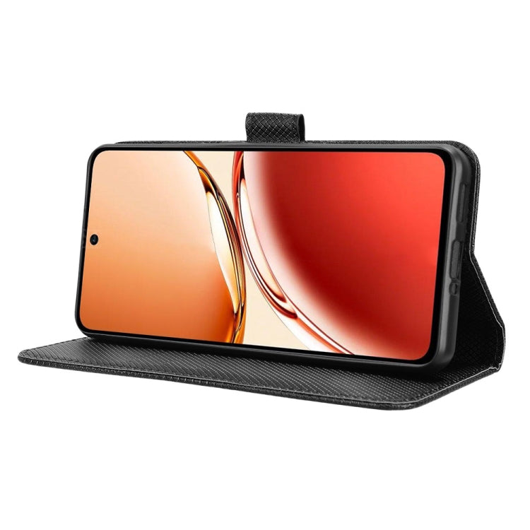 For OPPO Reno12 F 5G Diamond Texture Leather Phone Case