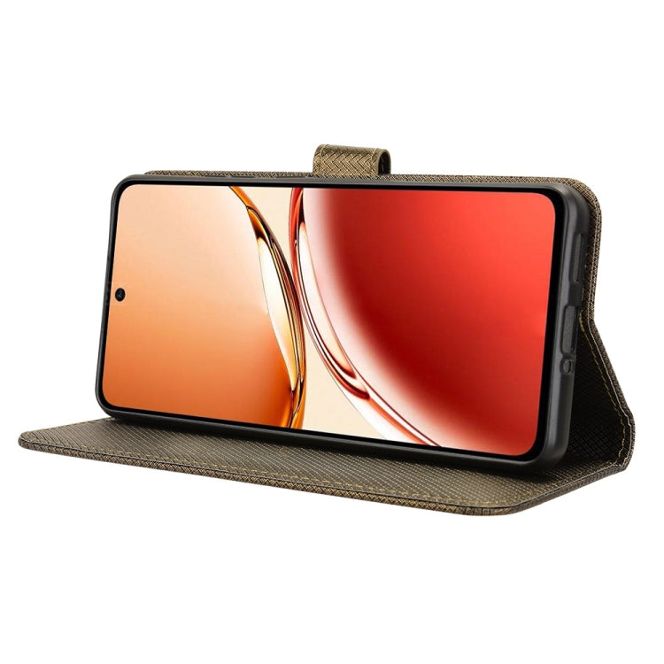 For OPPO Reno12 F 5G Diamond Texture Leather Phone Case