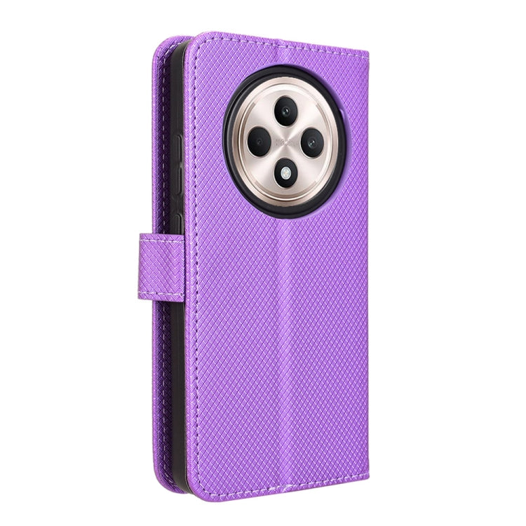For OPPO Reno12 F 5G Diamond Texture Leather Phone Case