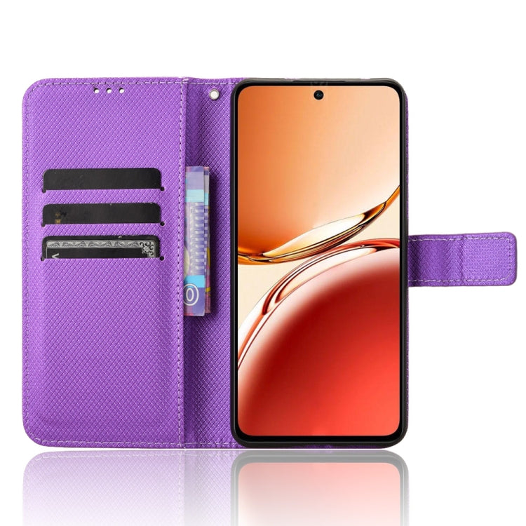 For OPPO Reno12 F 5G Diamond Texture Leather Phone Case