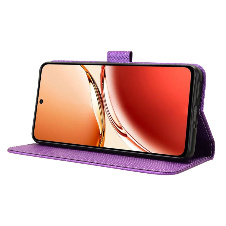 For OPPO Reno12 F 5G Diamond Texture Leather Phone Case