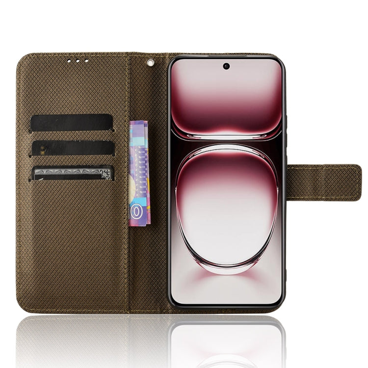 For OPPO Reno12 Pro 5G Global Diamond Texture Leather Phone Case