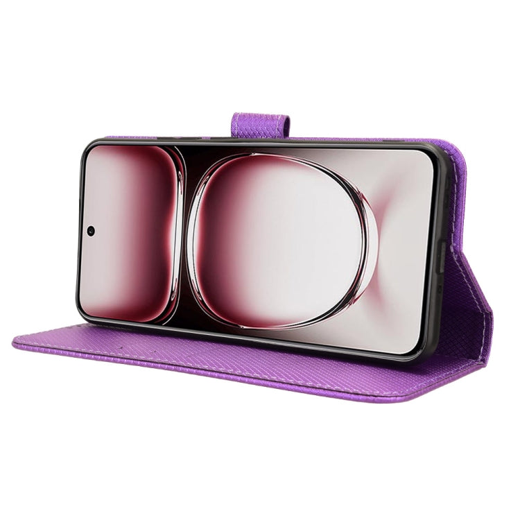 For OPPO Reno12 Pro 5G Global Diamond Texture Leather Phone Case