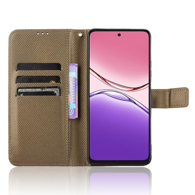 For OPPO A5 Pro 5G Global Diamond Texture Leather Phone Case