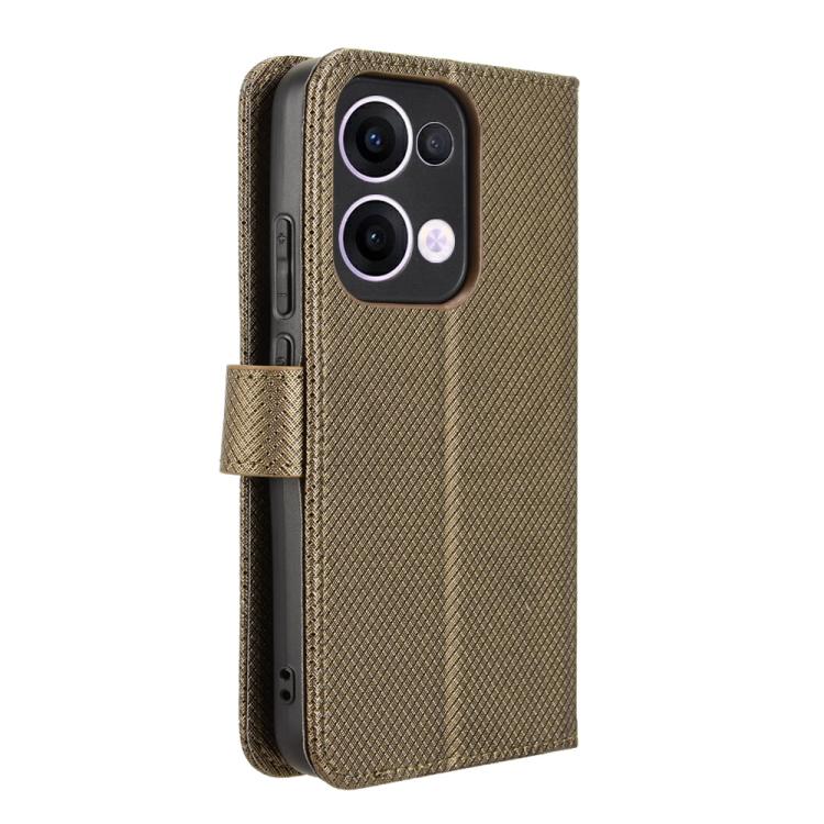 For OPPO Reno13 5G Global Diamond Texture Leather Phone Case