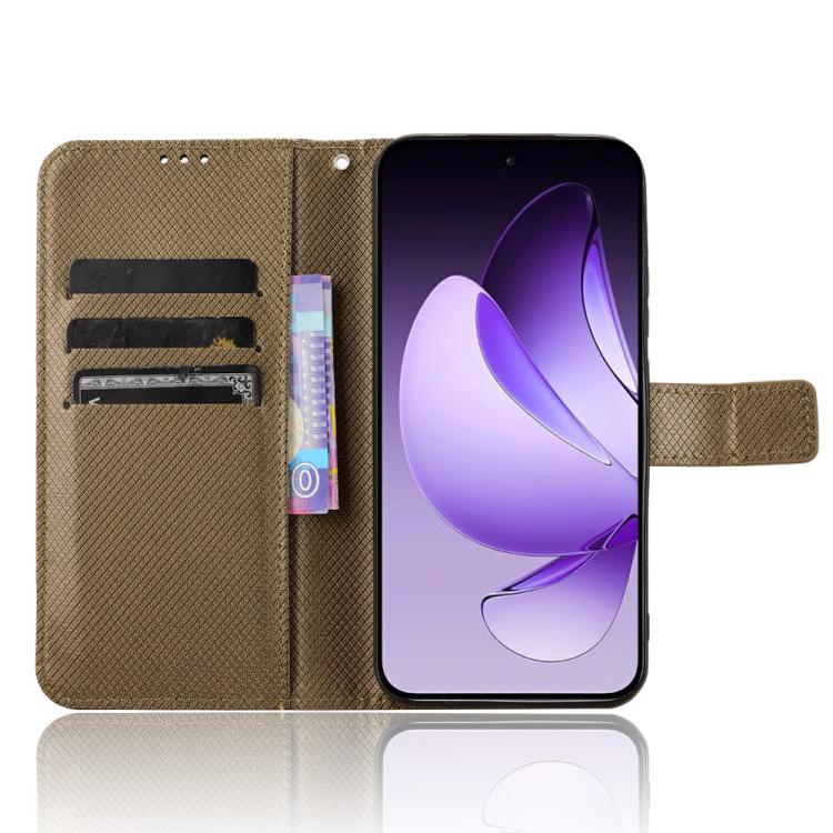 For OPPO Reno13 5G Global Diamond Texture Leather Phone Case