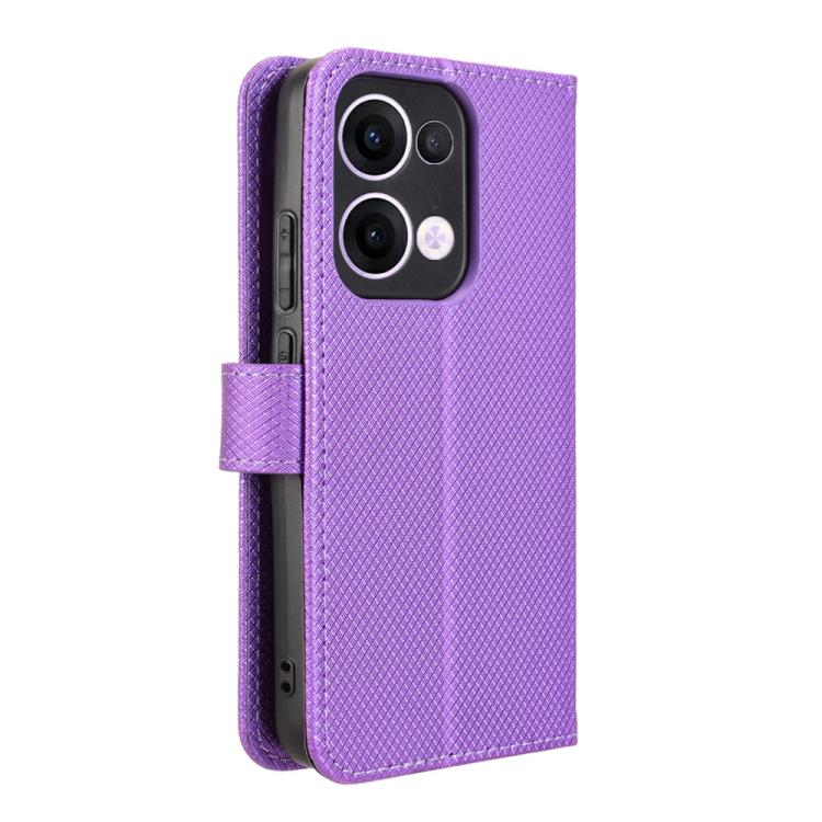 For OPPO Reno13 5G Global Diamond Texture Leather Phone Case