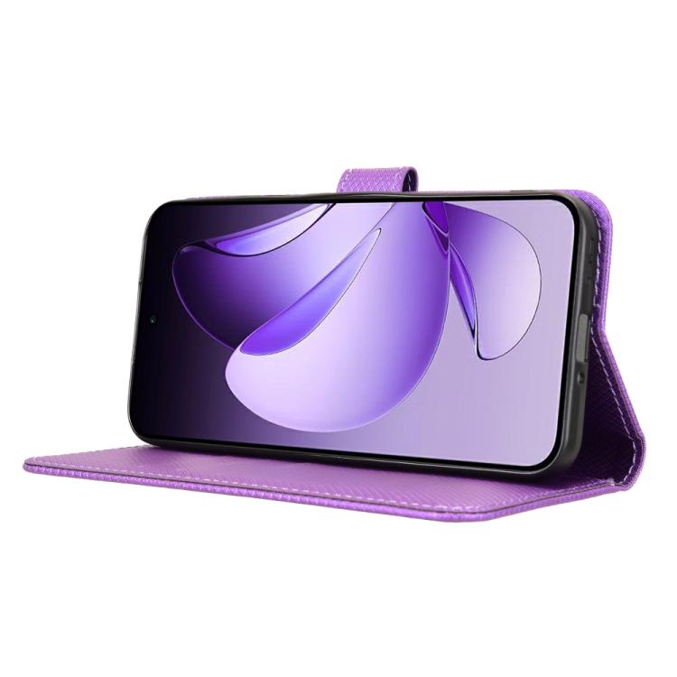 For OPPO Reno13 5G Global Diamond Texture Leather Phone Case