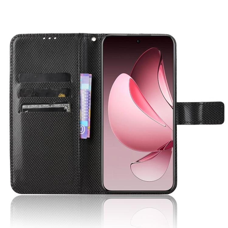 For OPPO Reno13 Pro 5G Global Diamond Texture Leather Phone Case