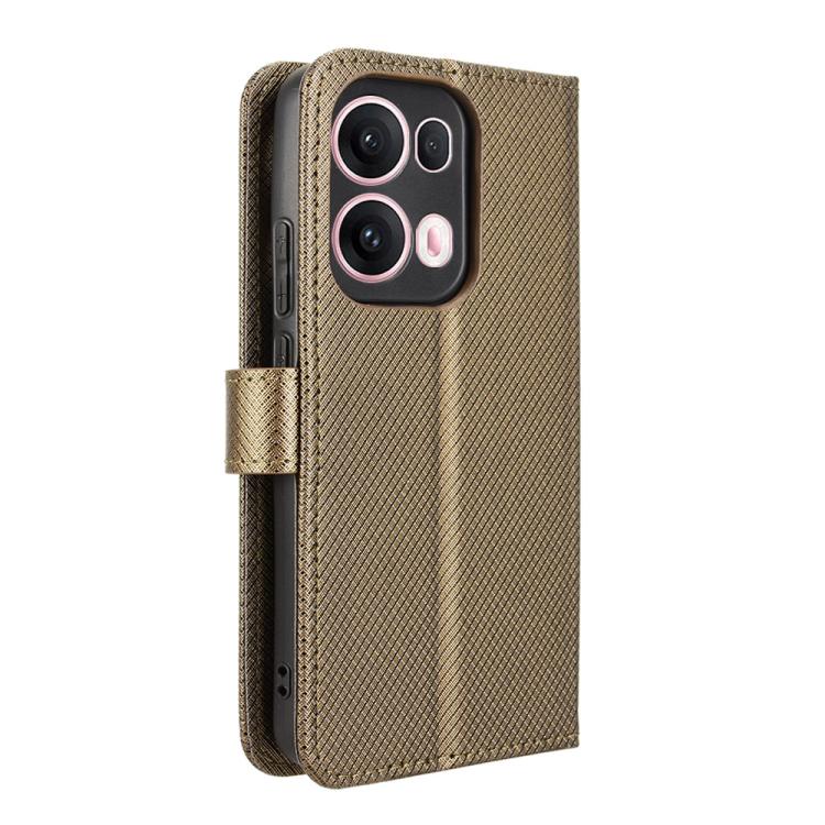 For OPPO Reno13 Pro 5G Global Diamond Texture Leather Phone Case