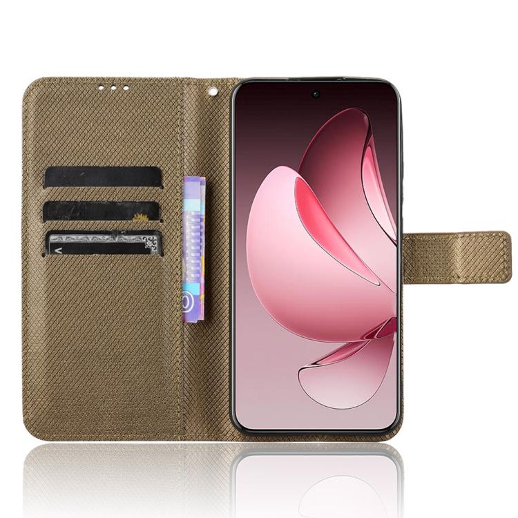 For OPPO Reno13 Pro 5G Global Diamond Texture Leather Phone Case