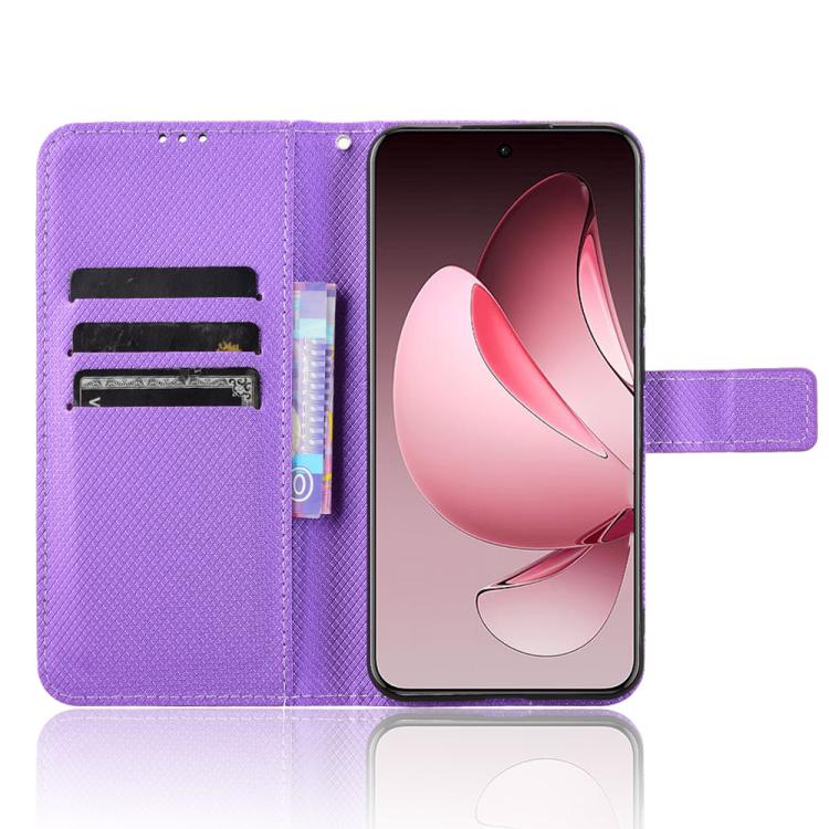 For OPPO Reno13 Pro 5G Global Diamond Texture Leather Phone Case