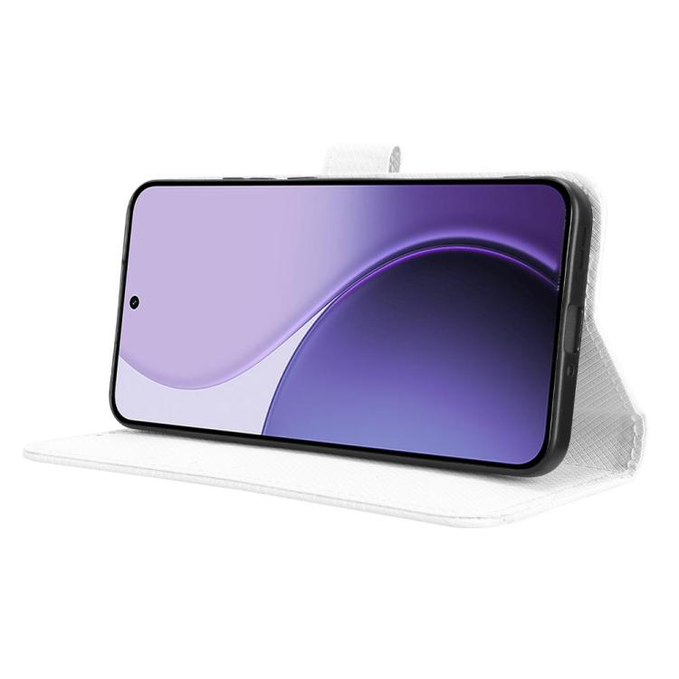 For OPPO Reno14 5G Global Diamond Texture Leather Phone Case