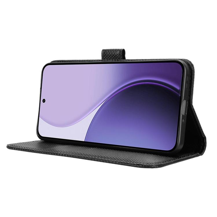 For OPPO Reno14 5G Global Diamond Texture Leather Phone Case