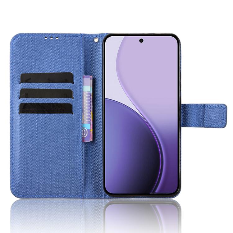 For OPPO Reno14 5G Global Diamond Texture Leather Phone Case