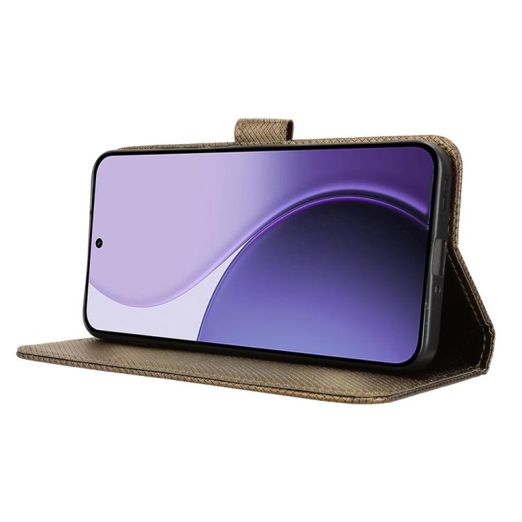 For OPPO Reno14 5G Global Diamond Texture Leather Phone Case