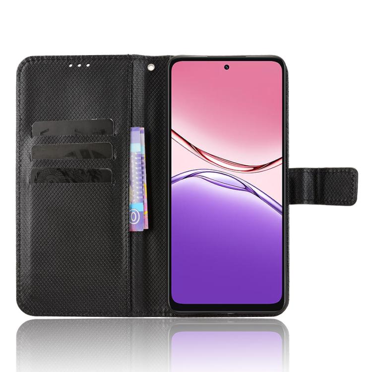 For OPPO A5x 4G / 5G Global Diamond Texture Leather Phone Case