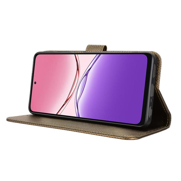 For OPPO A5x 4G / 5G Global Diamond Texture Leather Phone Case