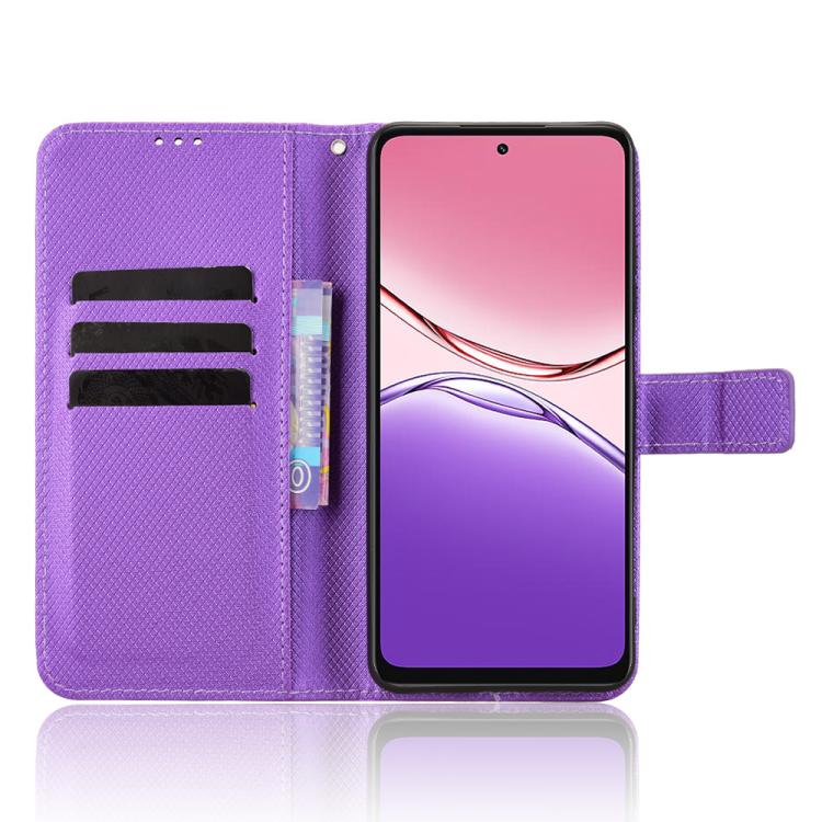 For OPPO A5x 4G / 5G Global Diamond Texture Leather Phone Case