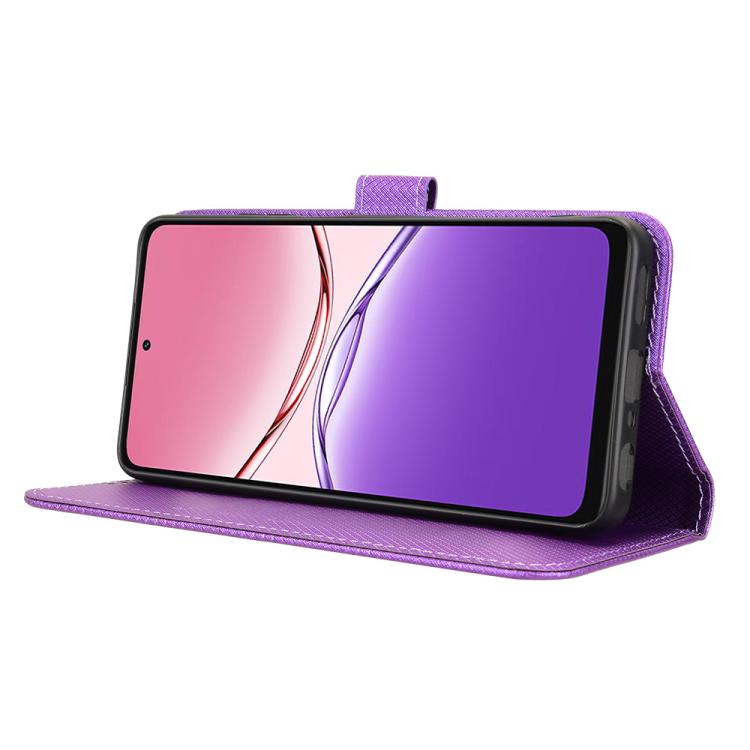 For OPPO A5x 4G / 5G Global Diamond Texture Leather Phone Case