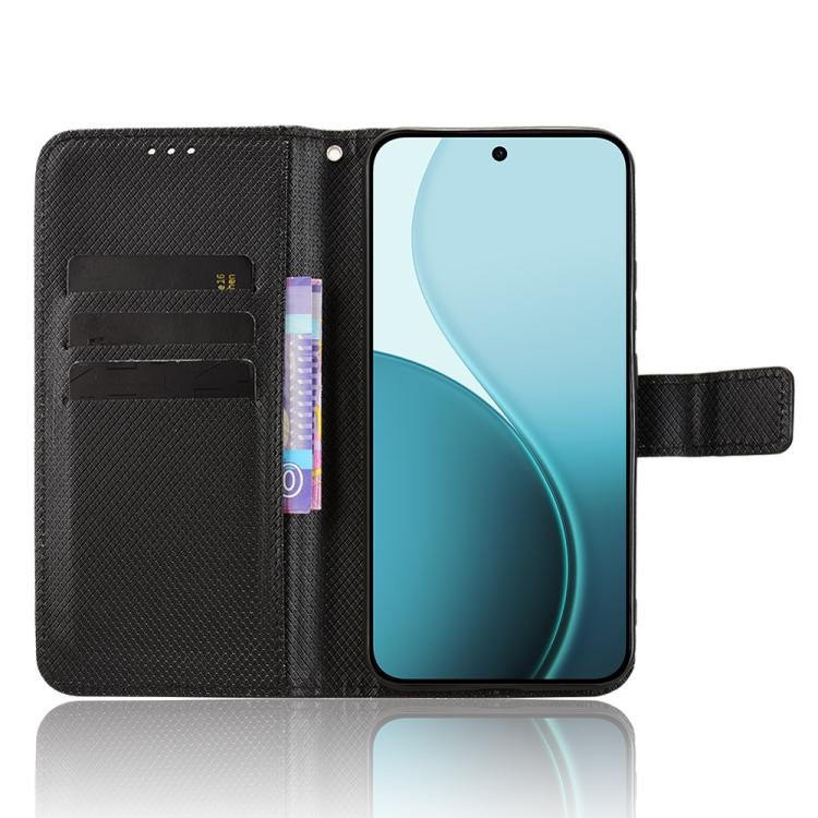 For OPPO Reno14 F 5G Diamond Texture Leather Phone Case