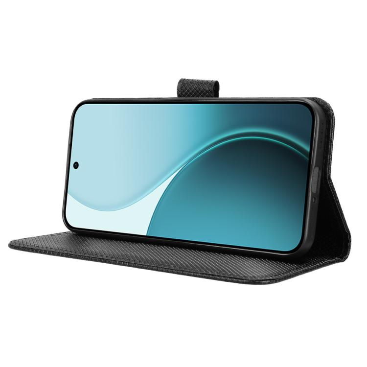For OPPO Reno14 F 5G Diamond Texture Leather Phone Case