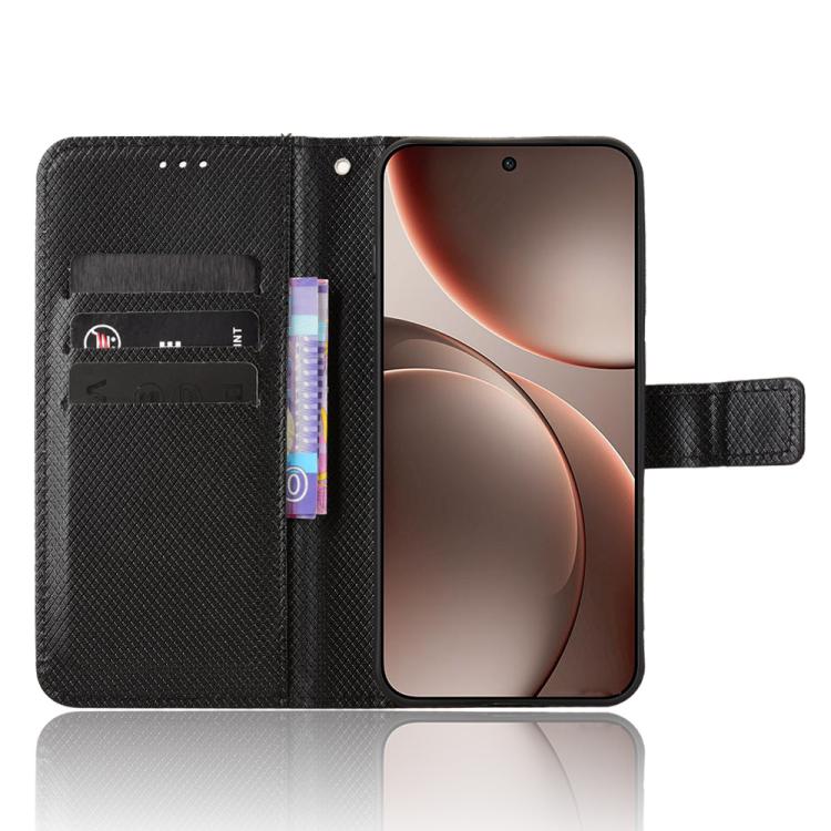For OPPO Find X9 Diamond Texture Leather Phone Case