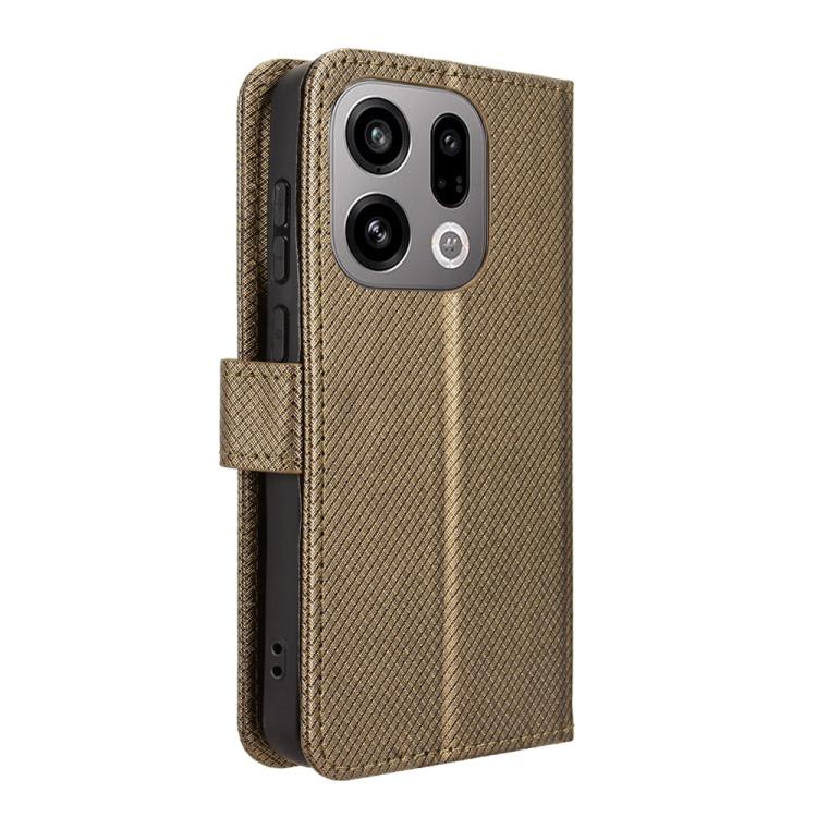 For OPPO Find X9 Diamond Texture Leather Phone Case