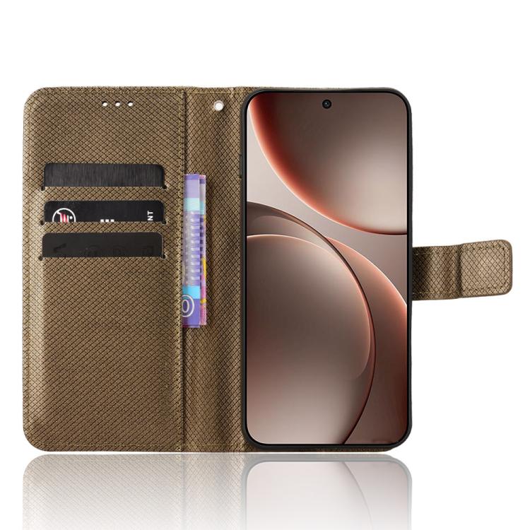 For OPPO Find X9 Diamond Texture Leather Phone Case