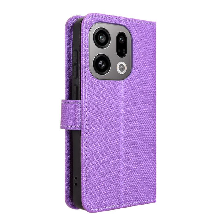 For OPPO Find X9 Diamond Texture Leather Phone Case