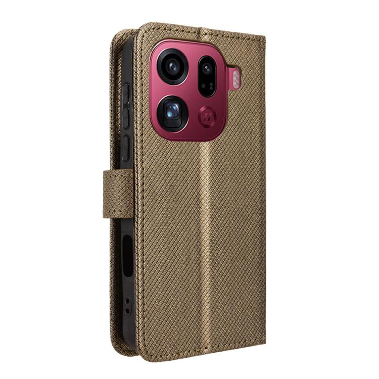 For OPPO Find X9 Pro Diamond Texture Leather Phone Case