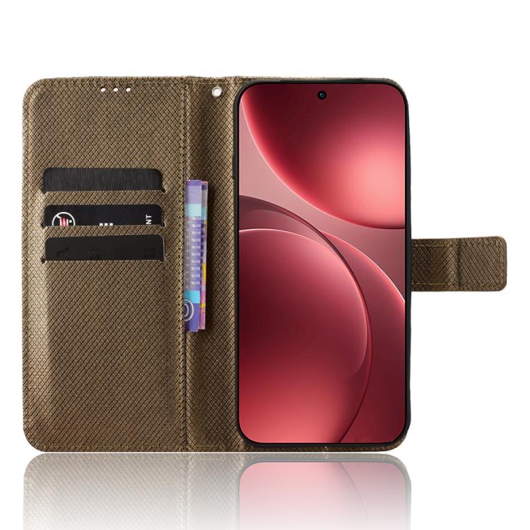 For OPPO Find X9 Pro Diamond Texture Leather Phone Case