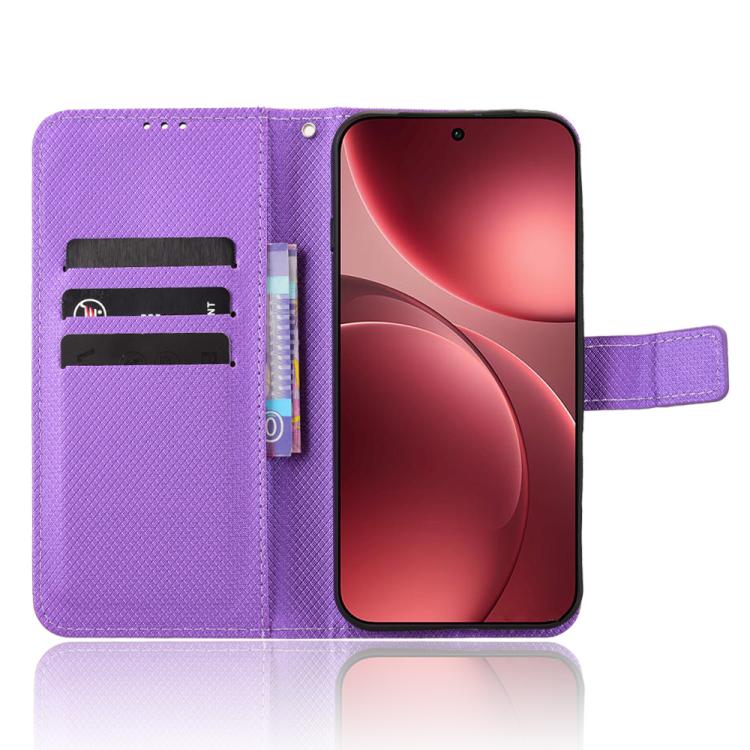 For OPPO Find X9 Pro Diamond Texture Leather Phone Case
