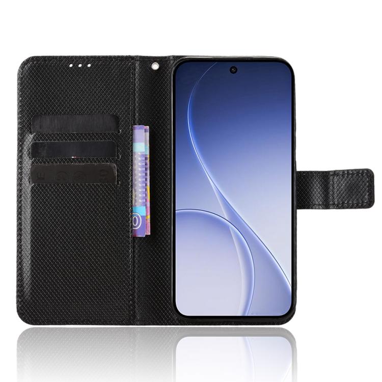 For OPPO Reno15 5G Global / 15c Diamond Texture Leather Phone Case