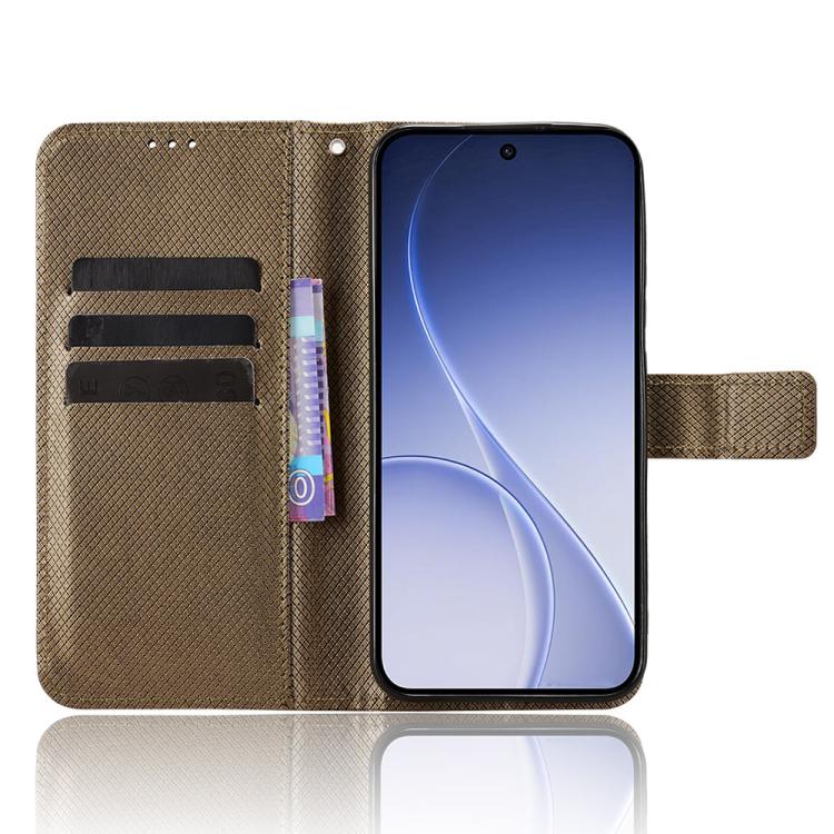 For OPPO Reno15 5G Global / 15c Diamond Texture Leather Phone Case