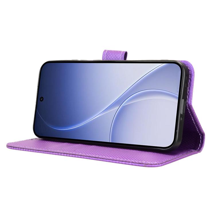 For OPPO Reno15 5G Global / 15c Diamond Texture Leather Phone Case