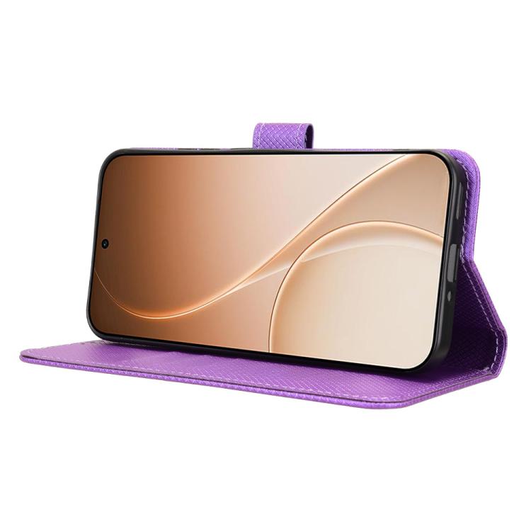 For OPPO Reno15 Pro Max 5G Global Diamond Texture Leather Phone Case
