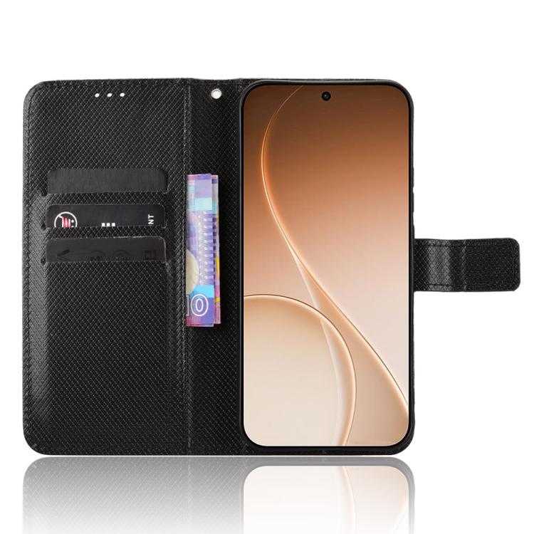 For OPPO Reno15 F 5G Diamond Texture Leather Phone Case