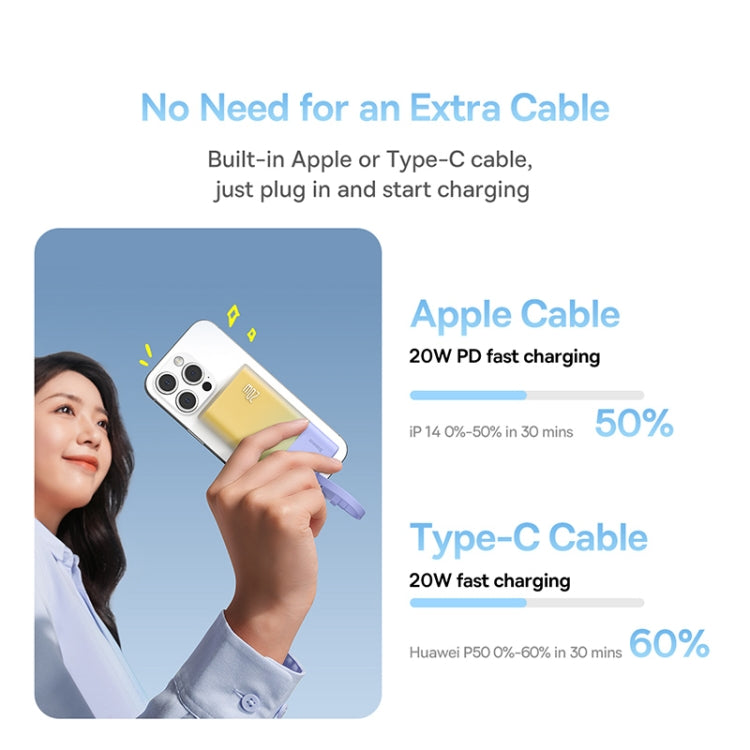 Baseus 5200mAh 20W Type-C Edition Popsicle Fast Charging Power Bank