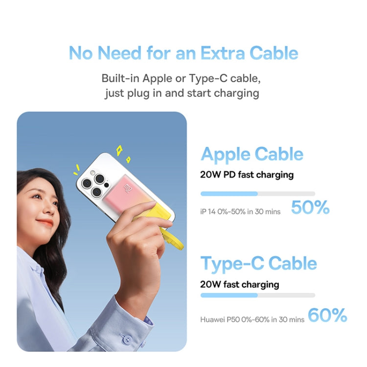 Baseus 5200mAh 20W 8 Pin Edition Popsicle Fast Charging Power Bank