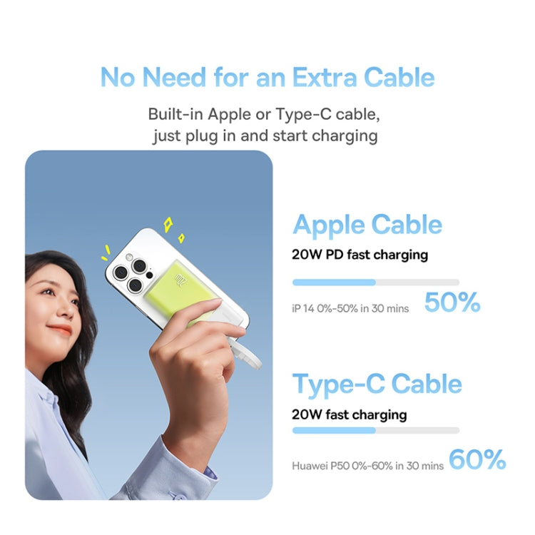 Baseus 5200mAh 20W 8 Pin Edition Popsicle Fast Charging Power Bank