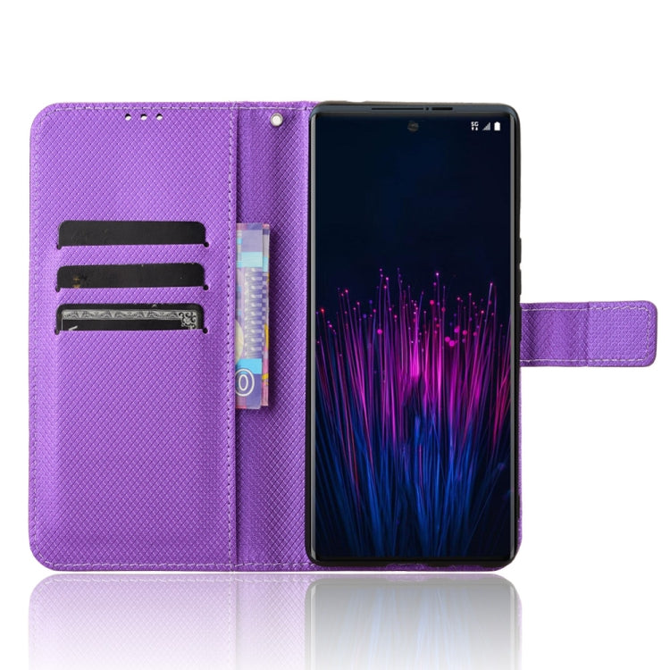 For HTC U24 Pro Diamond Texture Leather Phone Case