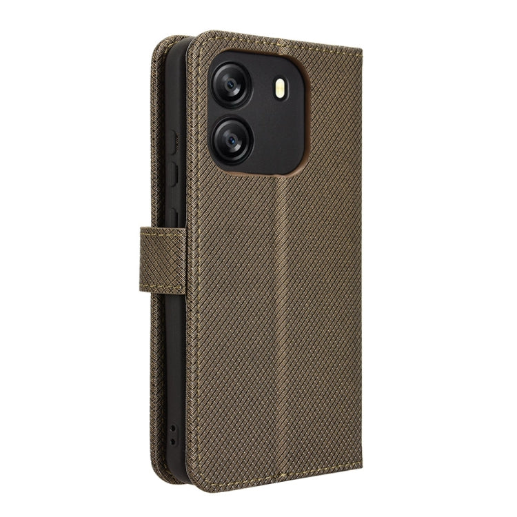 For Blackview Wave 6C Diamond Texture Leather Phone Case