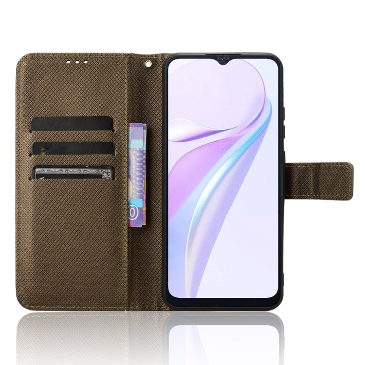 For Blackview Wave 6C Diamond Texture Leather Phone Case