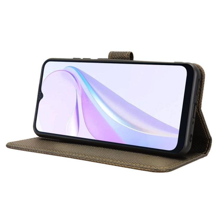 For Blackview Wave 6C Diamond Texture Leather Phone Case
