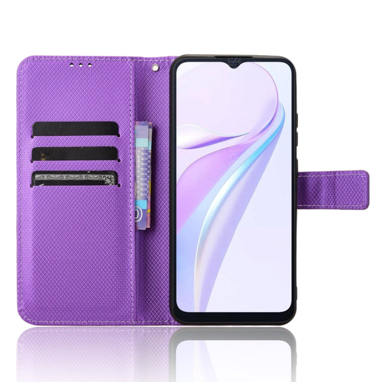 For Blackview Wave 6C Diamond Texture Leather Phone Case