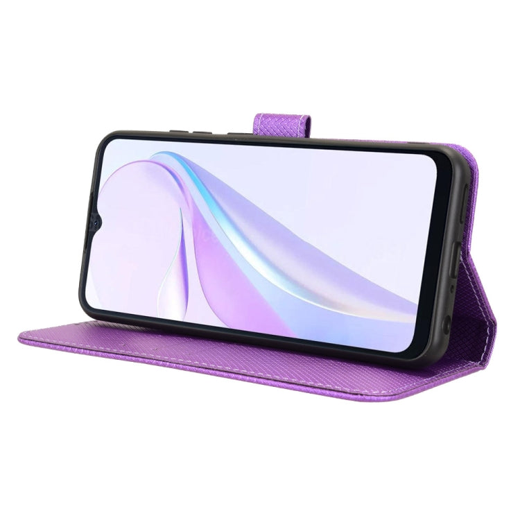 For Blackview Wave 6C Diamond Texture Leather Phone Case